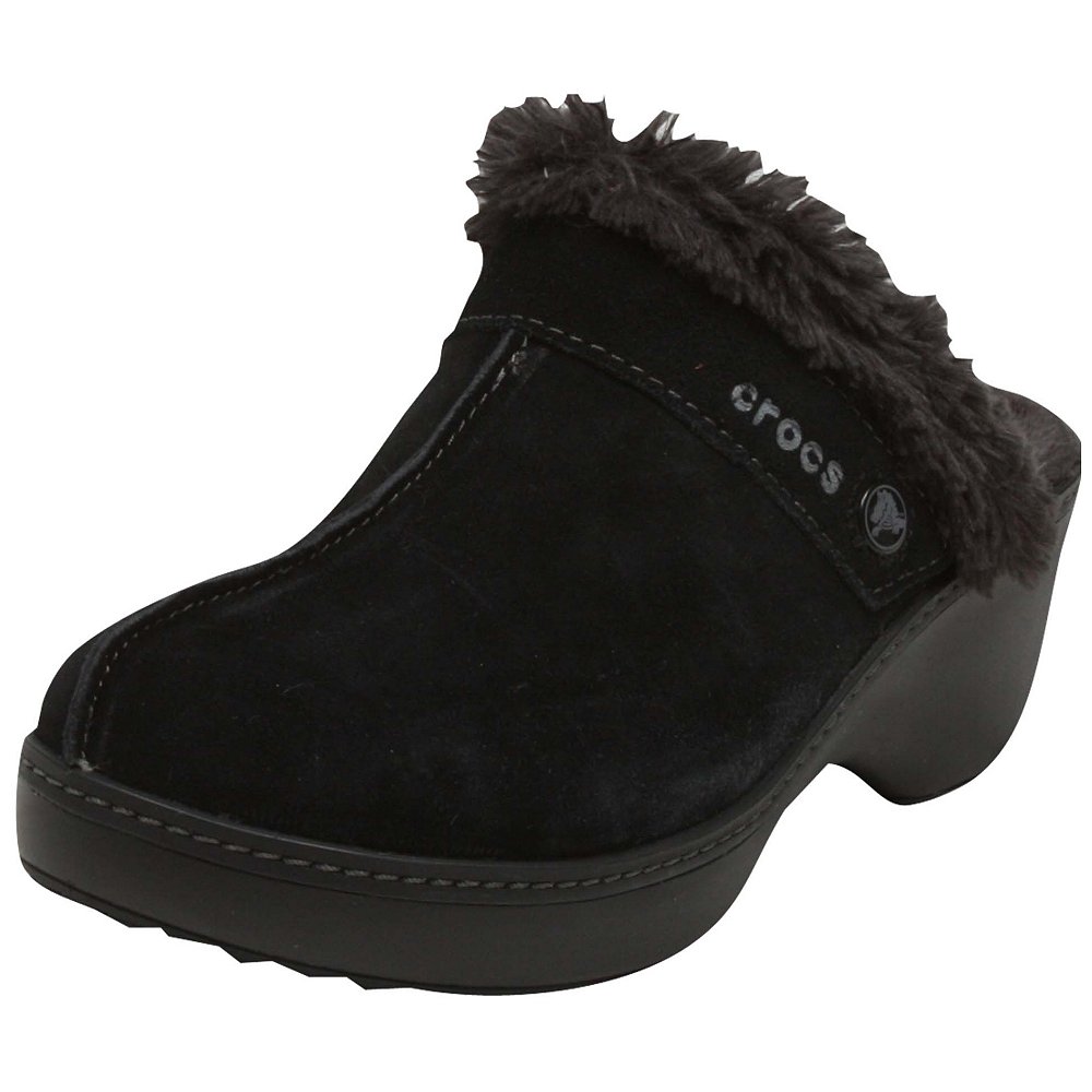 Crocs Womens Cobbler Leather Clog Casual Shoes