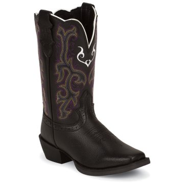 Justin Boots Stampedeâ„¢ Black Deercow