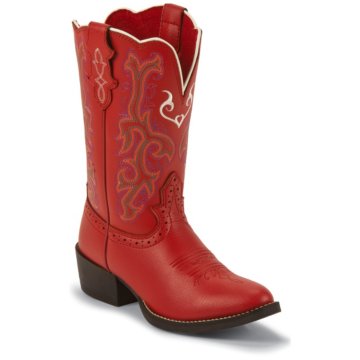 Justin Boots Western Red Deercow