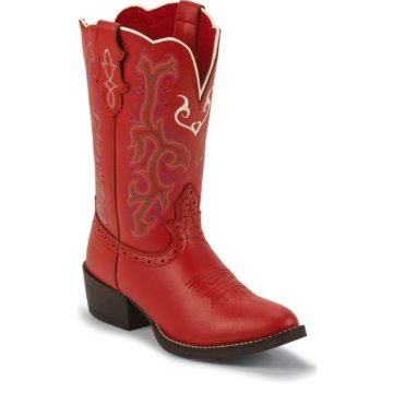 Justin Boots Western Red Deercow - 2555JR