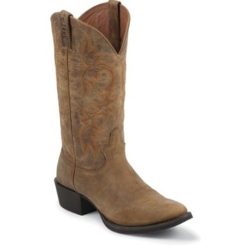 Justin Boots Stampede Tan Puma Cow - 2555