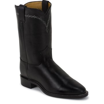 Justin Boots Ropers Royal Black Cowhide - 3233
