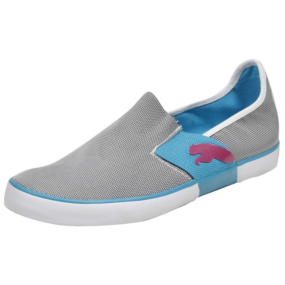 puma lazy slip on blue
