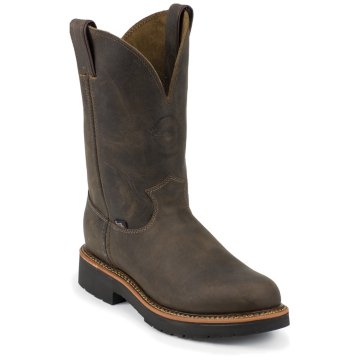 Justin Original Work Rugged Chocolate Gaucho Steel Toe