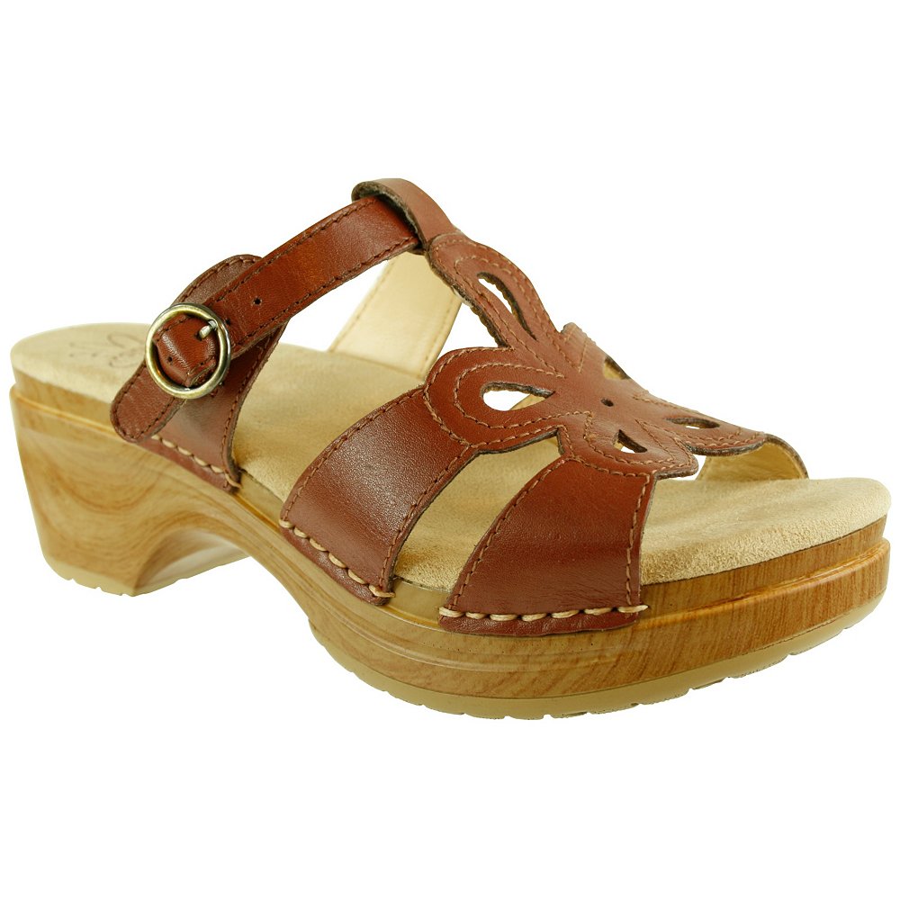 Sanita Clogs Womens Dalia Leather Sandal Casual Shoes