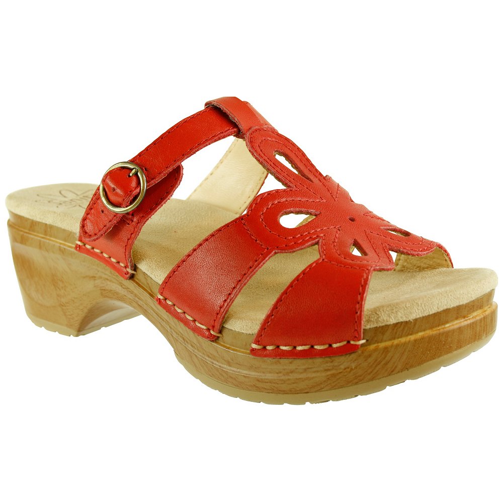 Sanita Clogs Womens Dalia Leather Sandal Casual Shoes