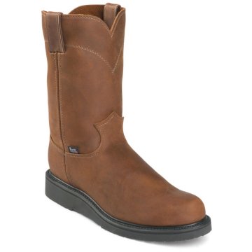 Justin Original Work Aged Bark Pullon Wedge Outsole