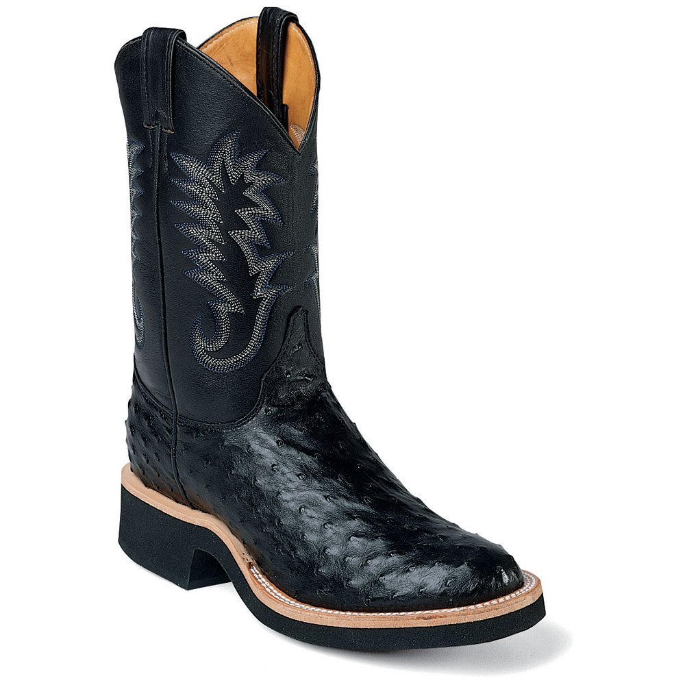 justin black western boots
