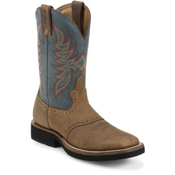 Justin Boots Stampede&trade; Rust Aged Cowhide W/Saddle - 5075