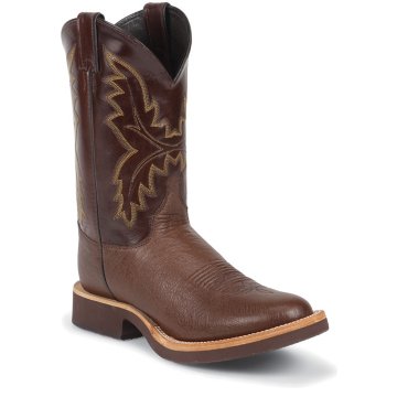 Justin Boots Exotics Antique Brown Smooth Ostrich - 5131