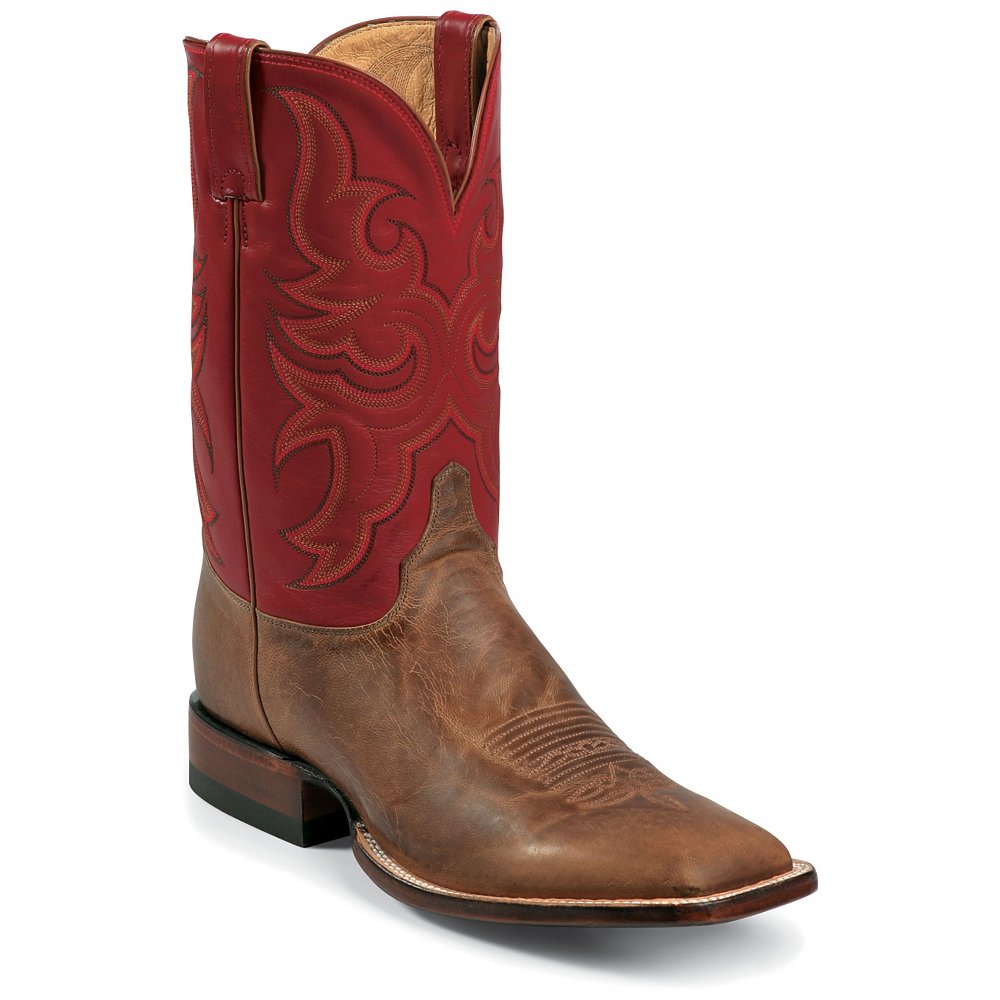 Justin Men’s Justin Aqha Tan Vintage Goat Cowboy Boots Dazzlepulse