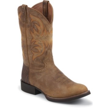 Justin Boots Stampede Tan Puma Cow - 7206