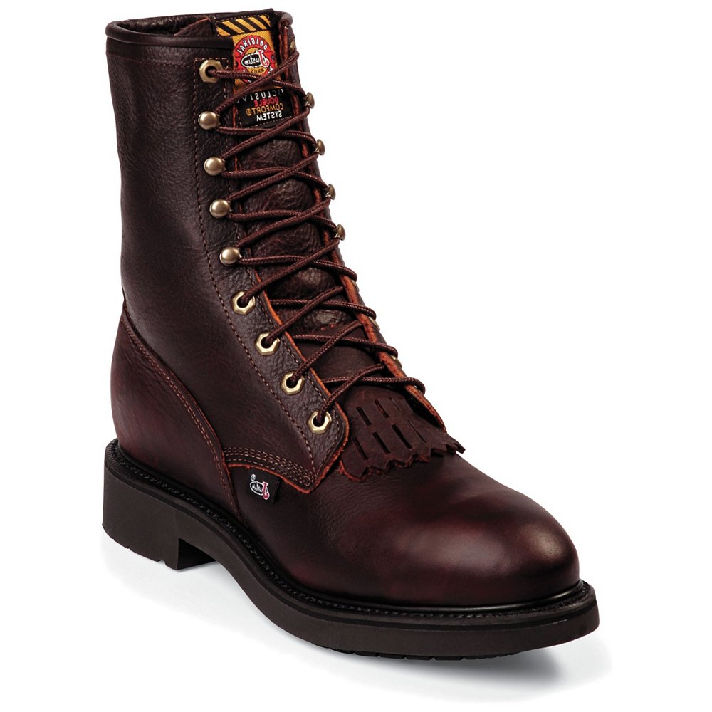 justin safety toe work boots