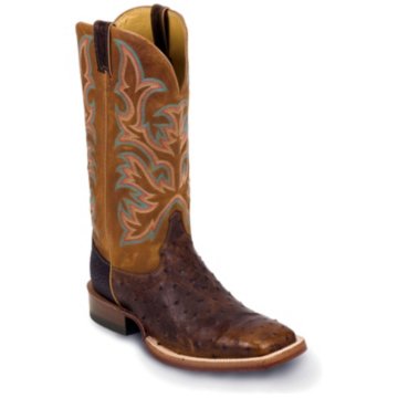 Justin Boots Justin AQHA Antique Saddle Full Quill Ostrich