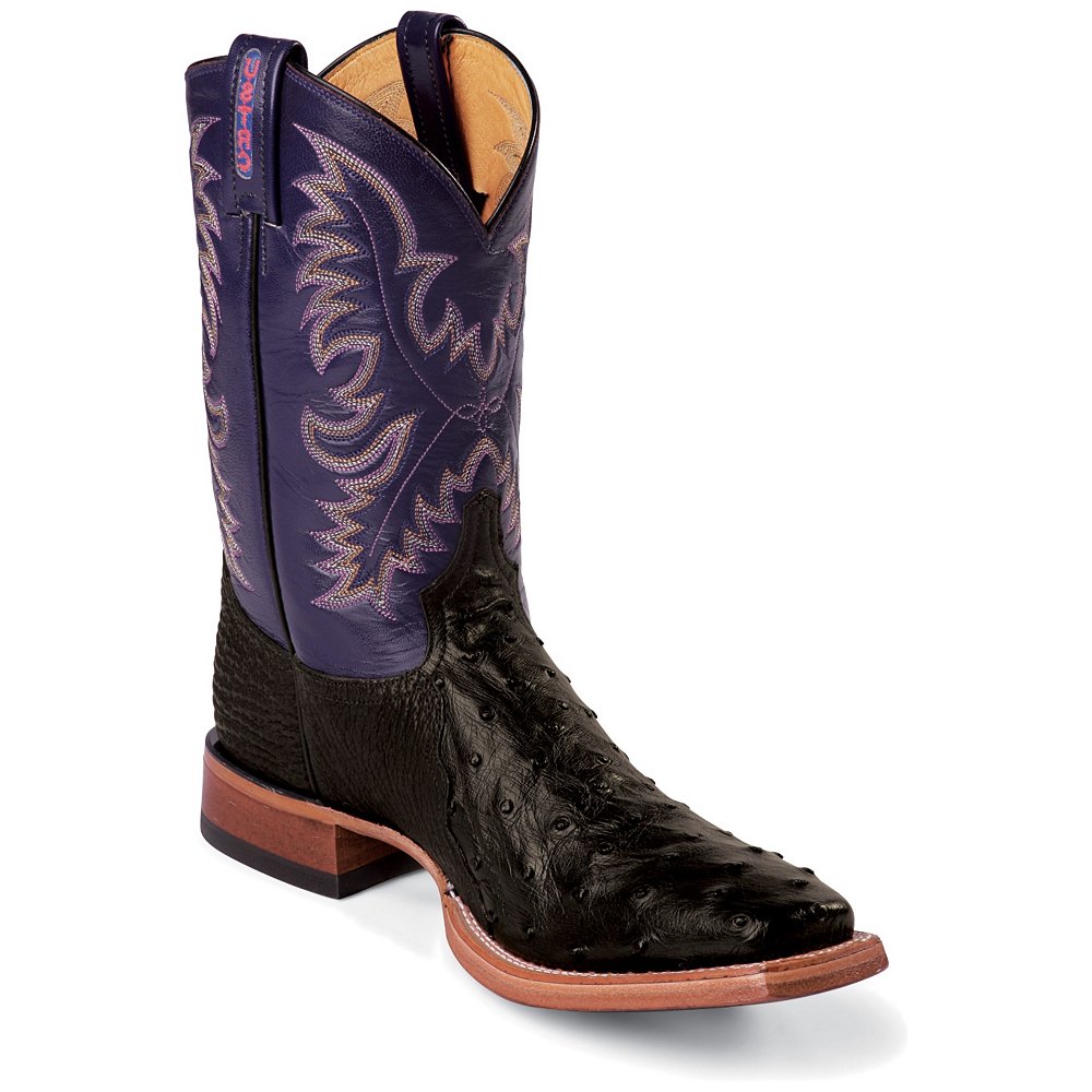 Tony Lama Black Full Quill Ostrich Ustrc Western Boots | Dazzlepulse