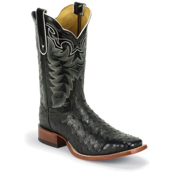 Tony Lama Black Full Quill Ostrich