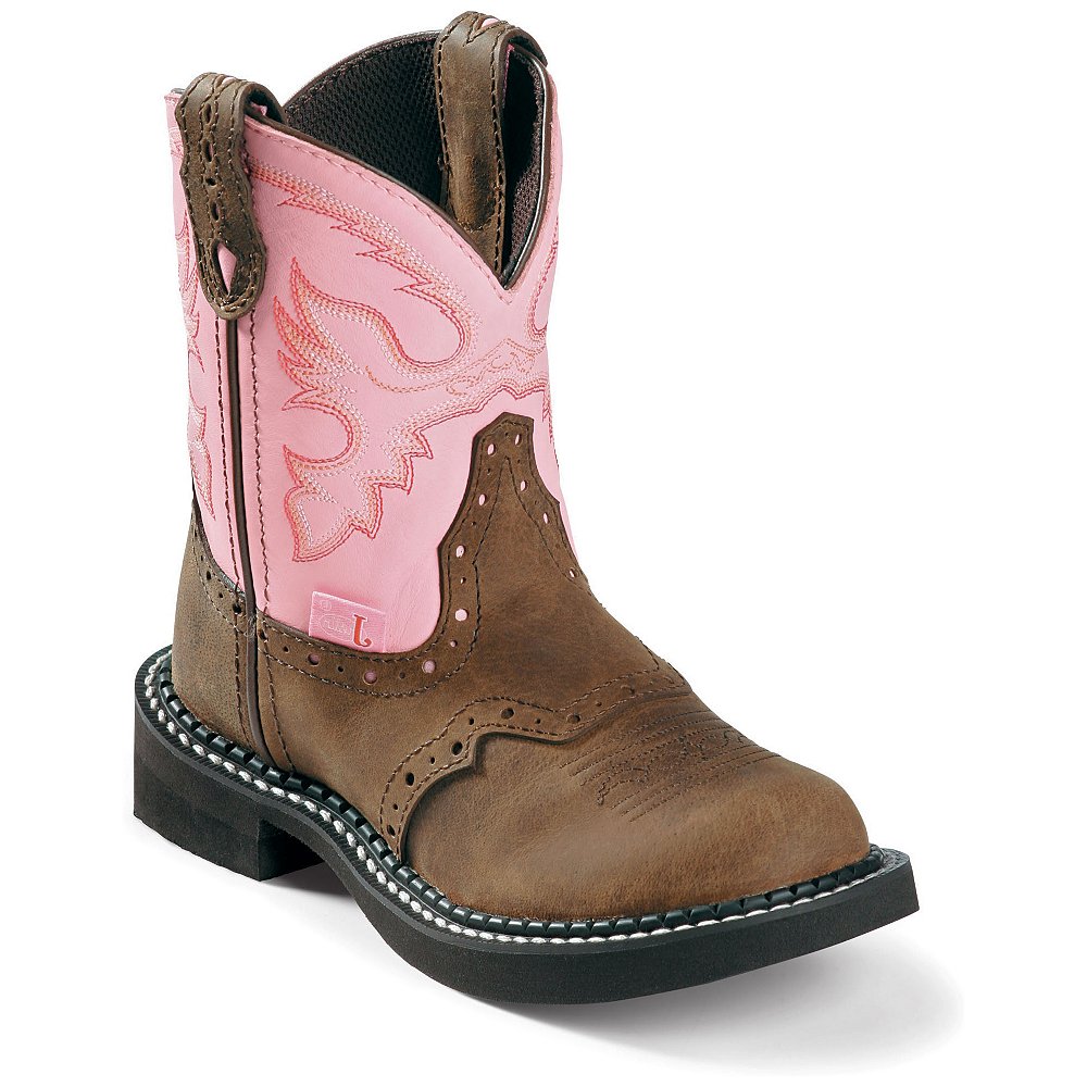 Justin Gypsy Bay Apache Western Boots (Toddler;Youth)
