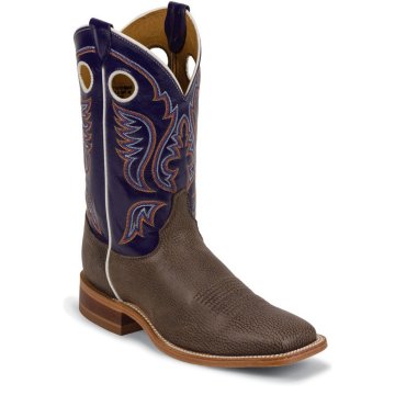 Justin Boots Bent Rail Chocolate Bisonte Cow - BR312