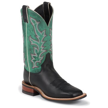 Justin Boots Bent Rail™ Black Soft Calf