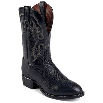 Tony Lama Black Bullhide