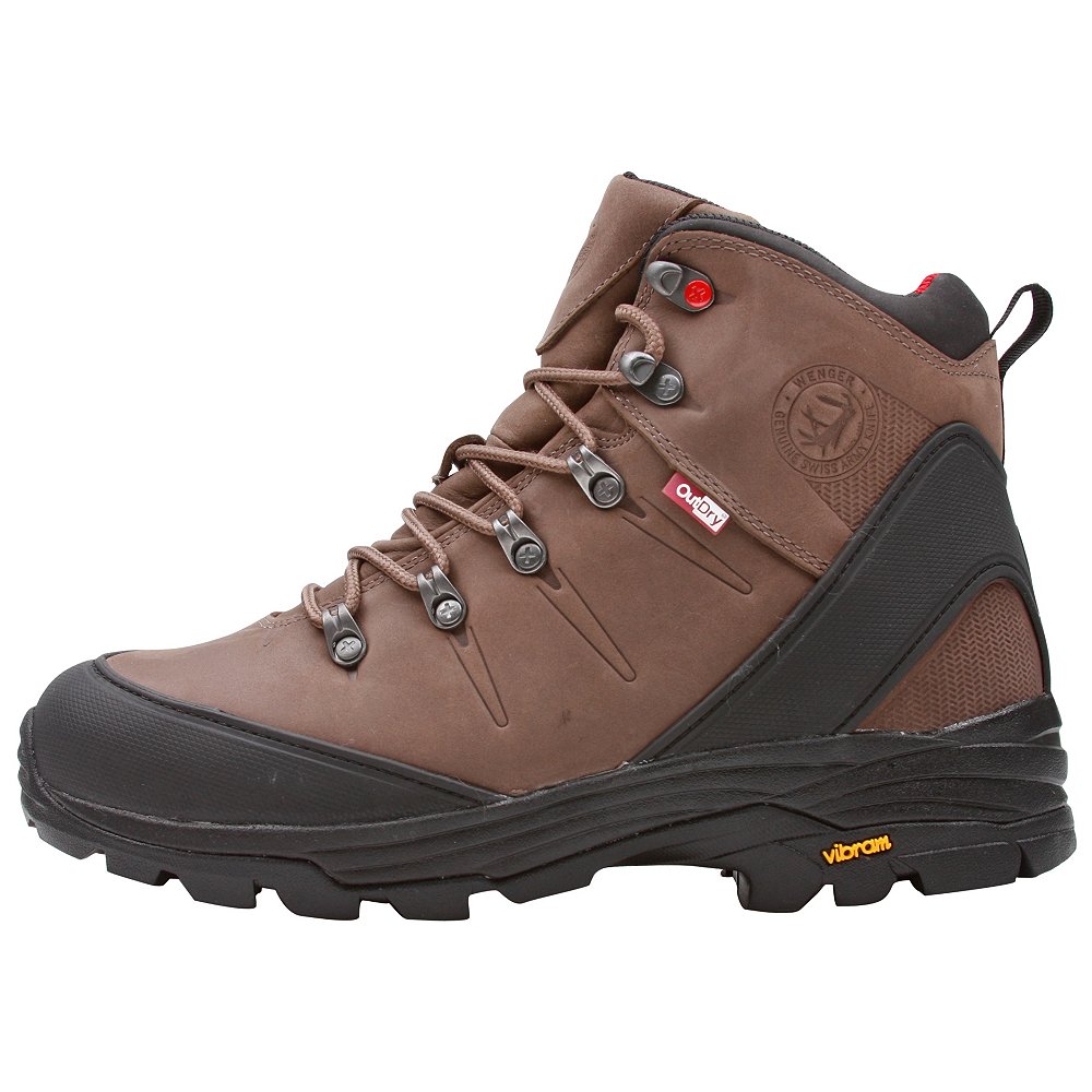 The men's Eiger hiking trail adventure shoes from Wenger feature a ...