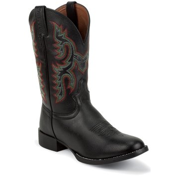 Justin Boots Farm & Ranch Black Cowhide - JB2002