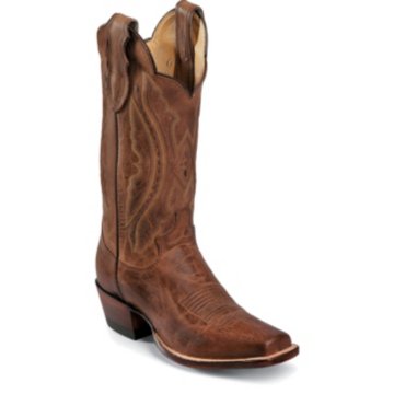 Justin Boots Western Tan Distressed Vintage Goat - L2680