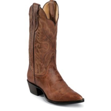 Justin Boots Western Tan Distressed Vintage Goat - L2684