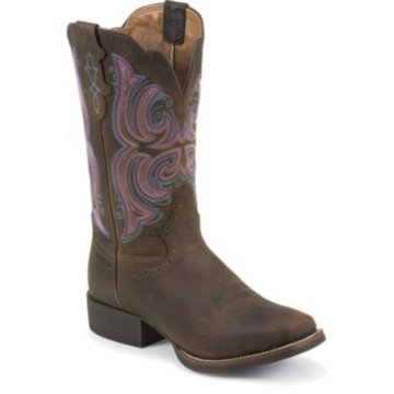 Justin Boots Stampede Dark Brown Rawhide - L7202