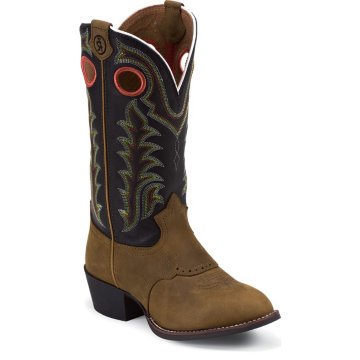 Tony Lama Tan Crazy Horse 3R (Toddler / Youth) - LL401