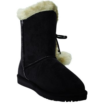 Dawgs Sheepdawgs 9" Side Tie Microfiber Womens - SDSIDETIE9W-BLK