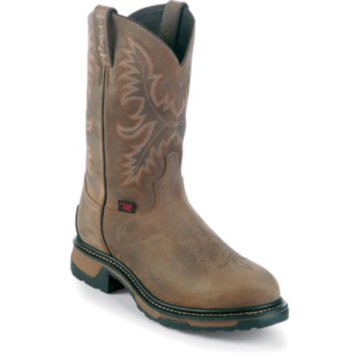 Tony Lama Tan Crazy Horse Waterproof Steel Toe - TW1006
