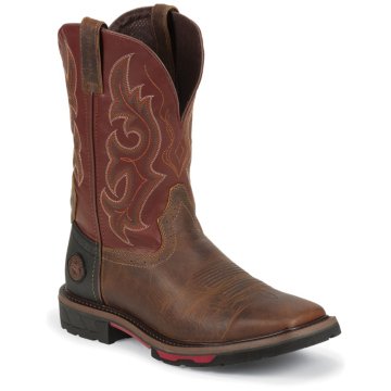 Justin Original Work Rugged Tan Square Toe