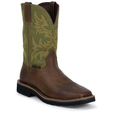 Justin Original Work Waxy Brown Cowhide