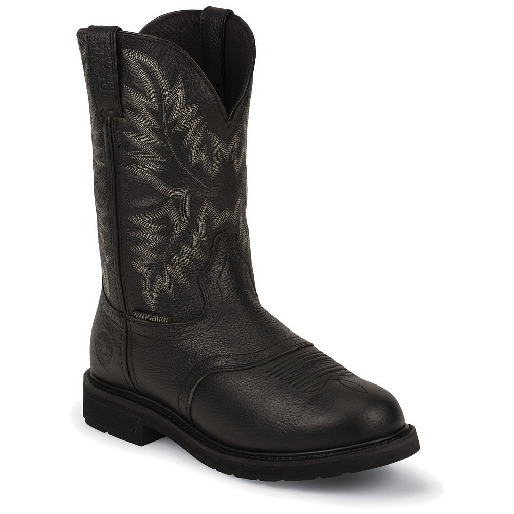 justin safety toe work boots