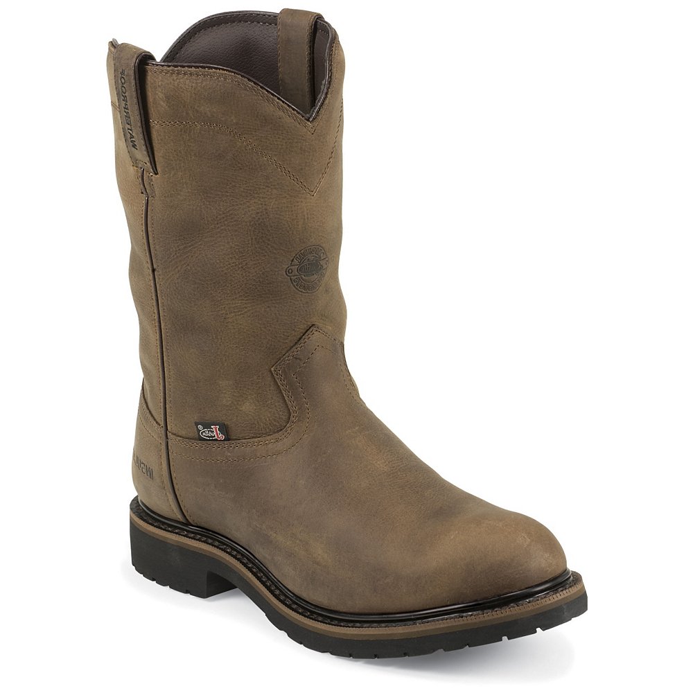 Justin Men's Wyoming Waterproof Insulated Steel Toe 10'' Work Boots