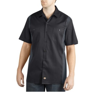 Dickies Apparel Regular Fit Two-Tone Short Sleeve Work Shirt - WS508-BKCH