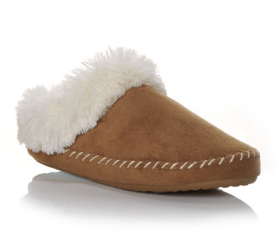 Womens Microsuede Clog w/Plush
