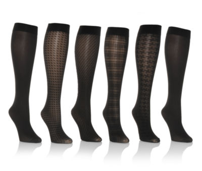 SOLANZ &nbsp;Womens 6pr Textured Trouser Sock