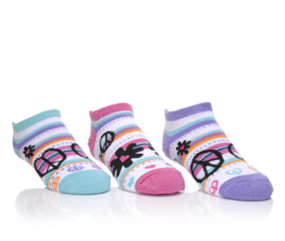 SKECHERS ACCESSORIES &nbsp;Girls 3pr No Show