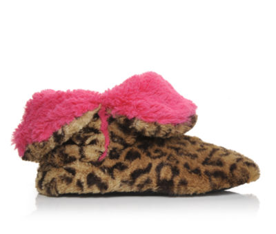 DEARFOAMS &nbsp;Womens Fluffy Colorblock Bootie