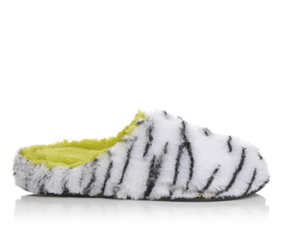 DEARFOAMS &nbsp;Womens Fluffy Colorblock Scuff