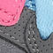Grey/Blue/Pink