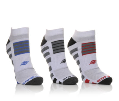 SOF SOLE SOCKS &nbsp;Mens 3pr Anti-Friction Low Cut