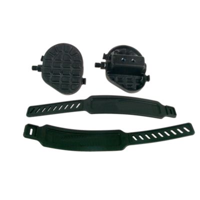 Bike Pedals, Set with Straps, 1/2"