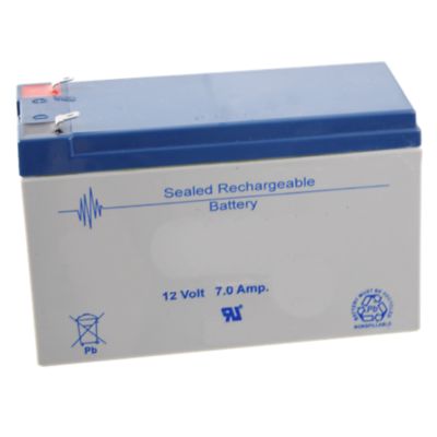 Battery, 12V, 7Ah, .187 Tabs, SLA