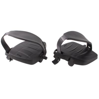 Bike Pedals, Set with Straps, 9/16"