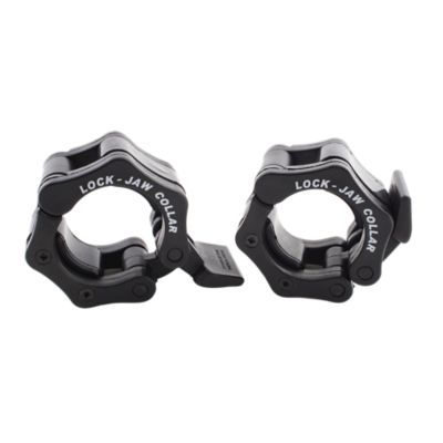 Lock-Jaw Olympic Bar Collar | Pair | Fits 2" | Black