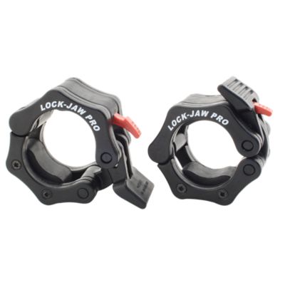 Lock-Jaw Pro Olympic Bar Collar, Pair, Fits 2", Black