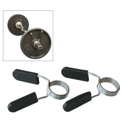 Spring Collars for Olympic/International Bars | Fits 2" Sleeves | Pair